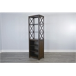 Pemberly Row Mahogany Wood Left Entertainment Pier in Tobacco Leaf
