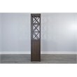 Pemberly Row Mahogany Wood Left Entertainment Pier in Tobacco Leaf