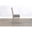 Pemberly Row Modern / Contemporary Ladderback Dining Chair in Gray (Set of 2)