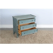 Pemberly Row Modern / Contemporary Green Sea Grass Wood End Table