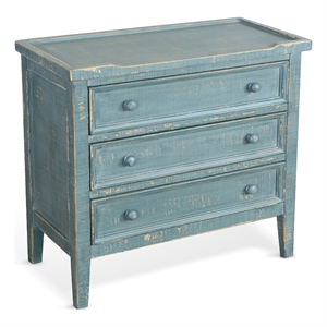 Pemberly Row Modern / Contemporary Green Sea Grass Wood End Table