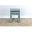 Pemberly Row Modern Sea Grass Solid Wood and Veneers Nesting Table