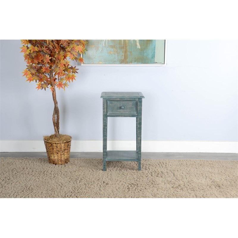 Pemberly Row Modern / Contemporary Sea Grass Wood Side Table