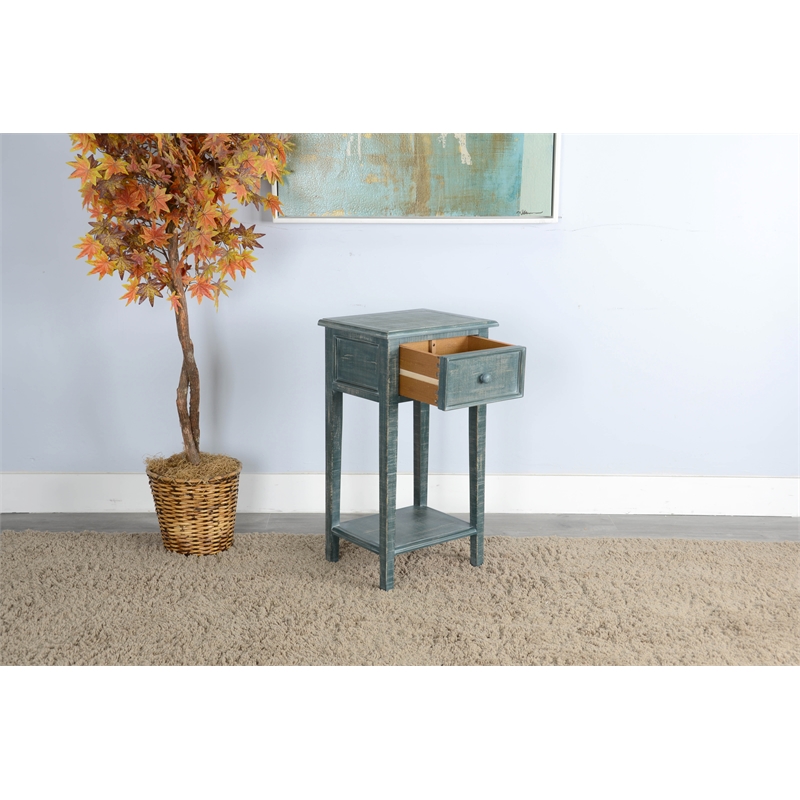 Pemberly Row Modern / Contemporary Sea Grass Wood Side Table
