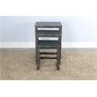 Pemberly Row Black Sand Solid Wood and Veneers Nesting Table