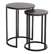 Pemberly Row Modern / Contemporary Round Nesting Side Table Set
