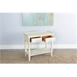 Pemberly Row Modern / Contemporary White Sand Wood Side Table