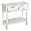 Pemberly Row Modern / Contemporary White Sand Wood Side Table