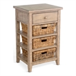 Pemberly Row Modern / Contemporary Beach Pebble Wood Storage Table