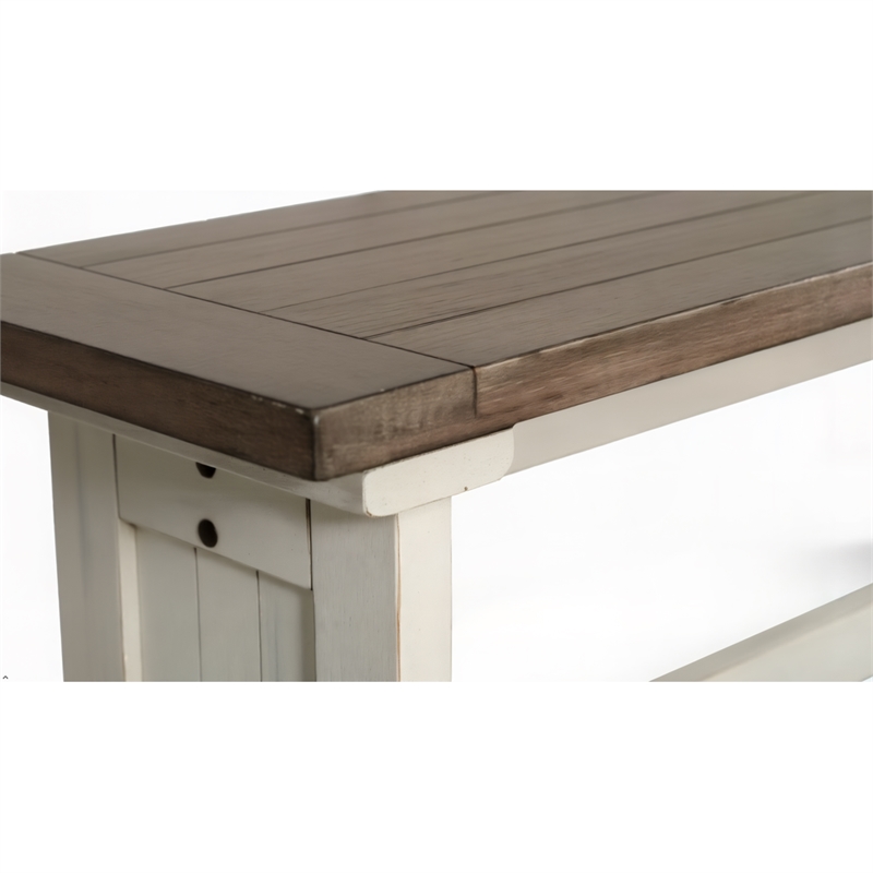 Pemberly Row Modern / Contemporary Farmhouse Wood Dining Bench