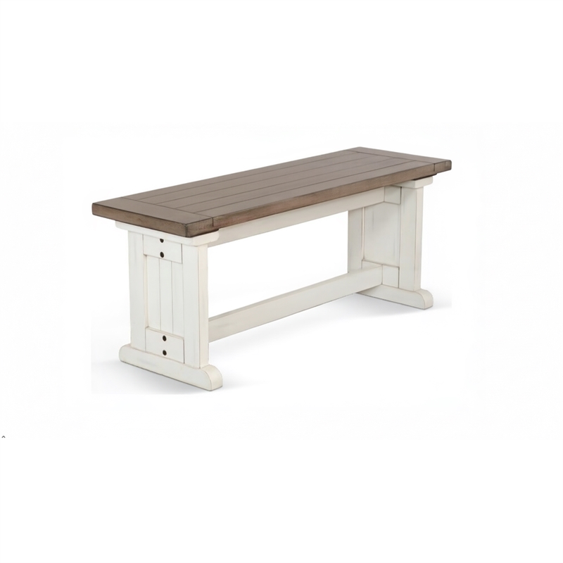 Pemberly Row Modern / Contemporary Farmhouse Wood Dining Bench