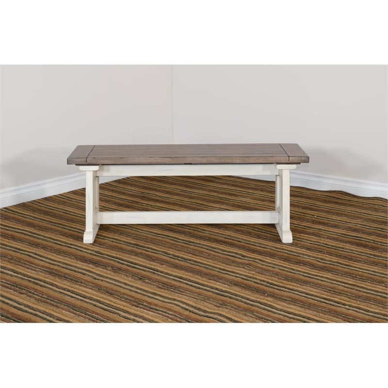 Pemberly Row Modern / Contemporary Farmhouse Wood Dining Bench