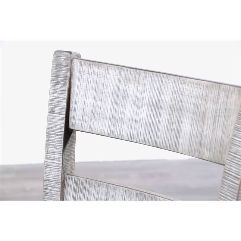 Pemberly Row Modern / Contemporary Ladderback Dining Chair in Gray (Set of 2)