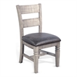 Pemberly Row Modern / Contemporary Ladderback Dining Chair in Gray (Set of 2)