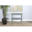 Pemberly Row Green Sea Grass Solid Wood and Veneers Side Table