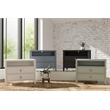 Pemberly Row Modern / Contemporary 2 Drawer Nightstand in Blue