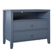 Pemberly Row Modern / Contemporary 2 Drawer Nightstand in Blue