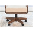 Pemberly Row Modern / Contemporary Caster Poker Game Chair in Natural