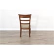 Pemberly Row Modern / Contemporary Cushion Seat Side Chair in Brown (Set of 2)