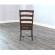 Pemberly Row Modern/Contemporary Ladderback Dining Chair in Dark Wood (Set of 2)