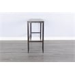 Pemberly Row Modern / Contemporary Wood and Metal Sofa Bar Table