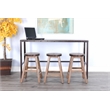 Pemberly Row Modern / Contemporary Wood and Metal Sofa Bar Table