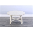 Pemberly Row Modern / Contemporary White Finish Sand Coffee Table
