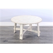 Pemberly Row Modern / Contemporary White Finish Sand Coffee Table