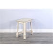Pemberly Row Modern / Contemporary White Sand Chair Side Table