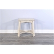 Pemberly Row Modern / Contemporary White Sand Chair Side Table