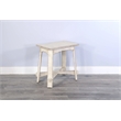 Pemberly Row Modern / Contemporary White Sand Chair Side Table