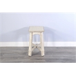 Pemberly Row Modern / Contemporary White Sand Chair Side Table