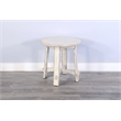 Pemberly Row Modern / Contemporary White Finish Sand End Table