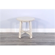 Pemberly Row Modern / Contemporary White Finish Sand End Table