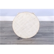 Pemberly Row Modern / Contemporary White Finish Sand End Table