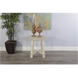 Pemberly Row Modern / Contemporary White Finish Sand End Table