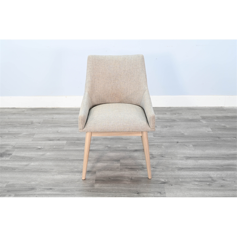 Pemberly Row Contemporary Lowback Cushioned Grey Dining Chair (Set of 2)