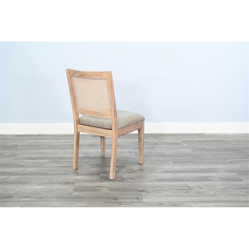 Pemberly Row Modern / Contemporary Cane Back Wood Dining Chair (Set of 2)