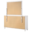 Pemberly Row Modern 7-drawer Wood Dresser with Mirror White Finish