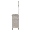 Pemberly Row Modern 9-drawer Wood Dresser with Mirror Silver Oak