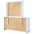 Pemberly Row Modern 6-drawer Wood Dresser with Mirror Glossy White