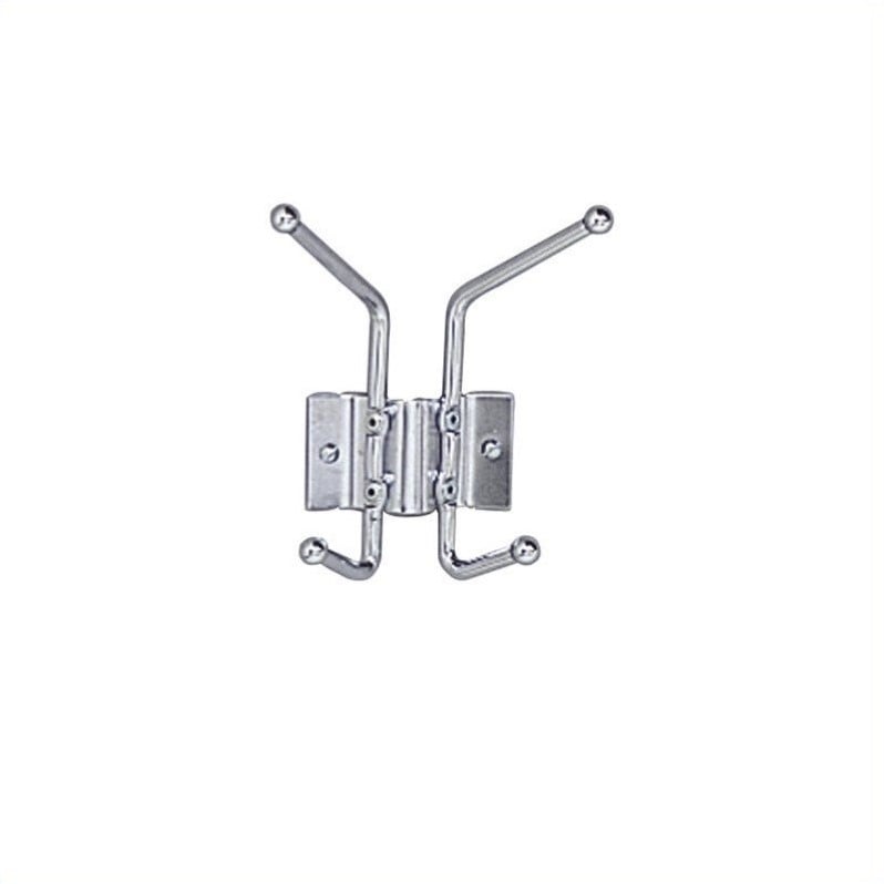 Pemberly Row Contemporary 2 Hook Wall Coat Rack Hook (Set of 12)