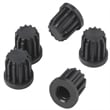 Pemberly Row Modern / Contemporary Plastic Tubular Base Inserts