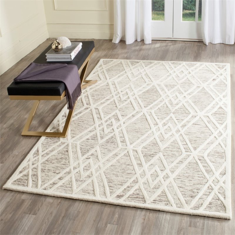 Pemberly Row Modern / Contemporary 8' X 10' Hand Tufted Wool Rug