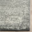 Pemberly Row Modern 10' X 14' Power Loomed Rug in Gray and Ivory