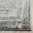 Pemberly Row Modern 10' X 14' Power Loomed Rug in Gray and Ivory