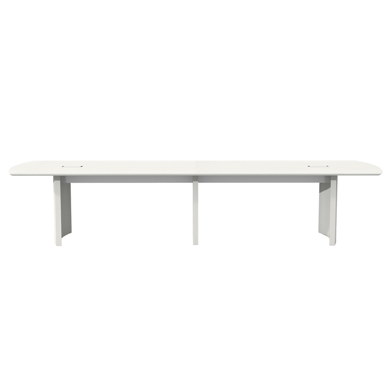 Pemberly Row Modern / Contemporary 12' Conference Table in Sea Salt