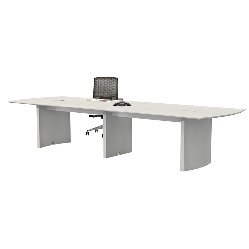 Pemberly Row Modern / Contemporary 12' Conference Table in Sea Salt
