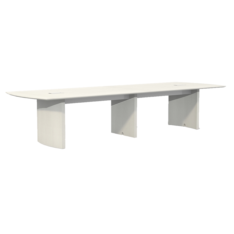 Pemberly Row Modern / Contemporary 12' Conference Table in Sea Salt