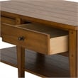 Pemberly Row Modern / Contemporary Cocktail Table with Veneered Shelves